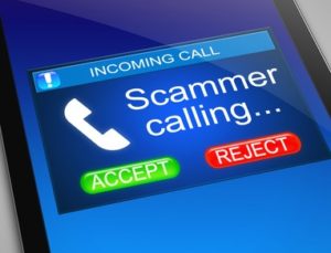 scammer calling on phone