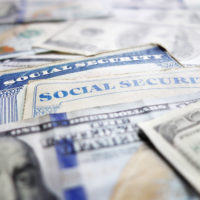 Social Security cards and assorted cash