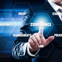 Compliance Rules Law Regulation Policy Business Technology concept.