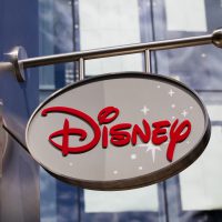 Sign Up For Disney+ LONDON, UK - JULY 31th 2018: Disney store shop sign in Oxford Street central London